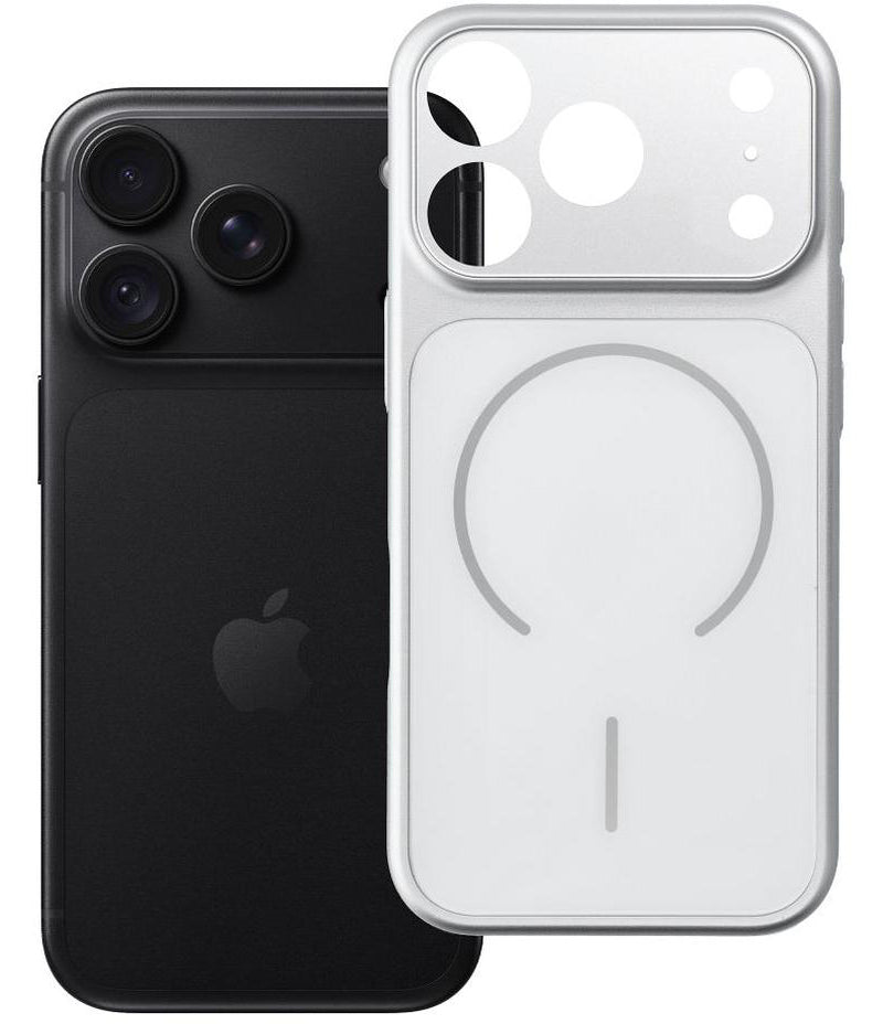 Coque MagSafe pour Apple iPhone 18 Pro / 17 Pro, OEM, Make 18, argentée