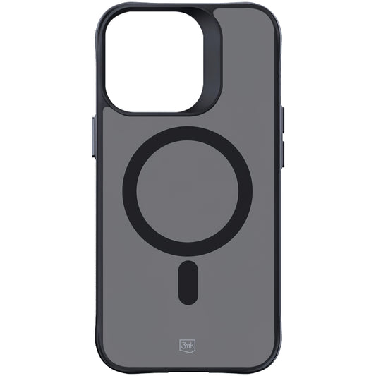Custodia MagSafe per Apple iPhone 15 Pro Max, 3MK, Smoke MagCase, nero