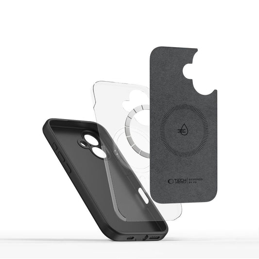 MagSafe Hülle für Apple iPhone 16e, Tech-Protect, Liquid Silicone, Schwarz