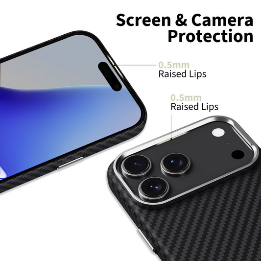 Coque MagSafe pour Apple iPhone 17 Pro, Tech-Protect, Ion Carbon, Noire