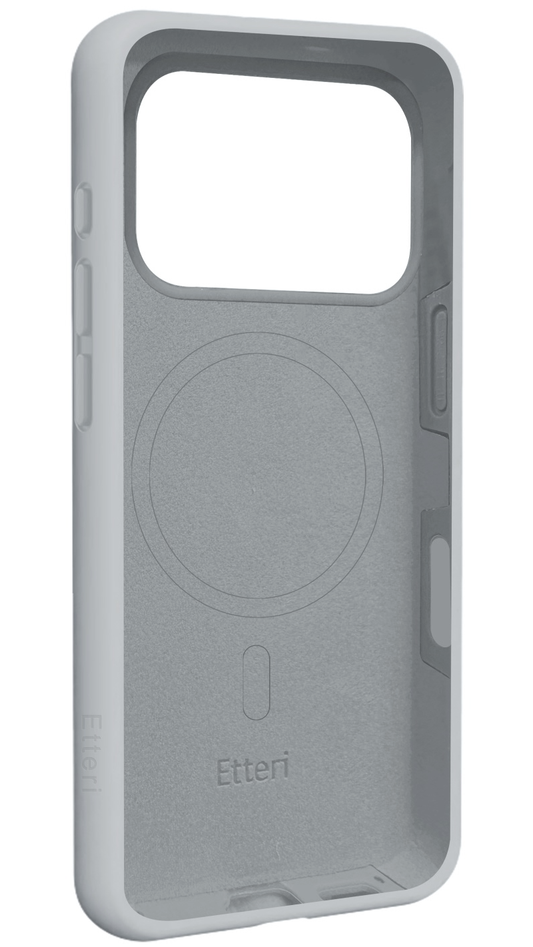 Custodia MagSafe per Apple iPhone 18 Pro Max / 17 Pro Max, Etteri, Silicone Mag, Grigio
