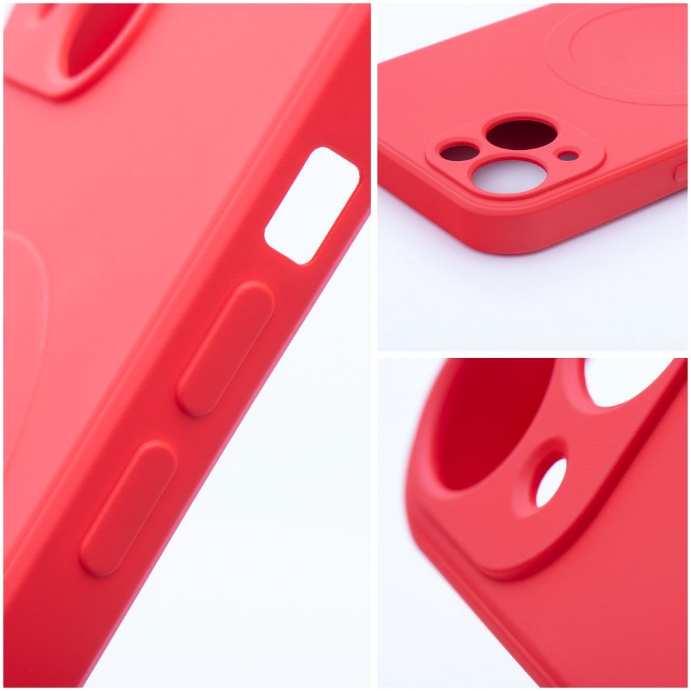 Custodia MagSafe per Apple iPhone 17e / 16e, OEM, Silicone Mag, Rossa