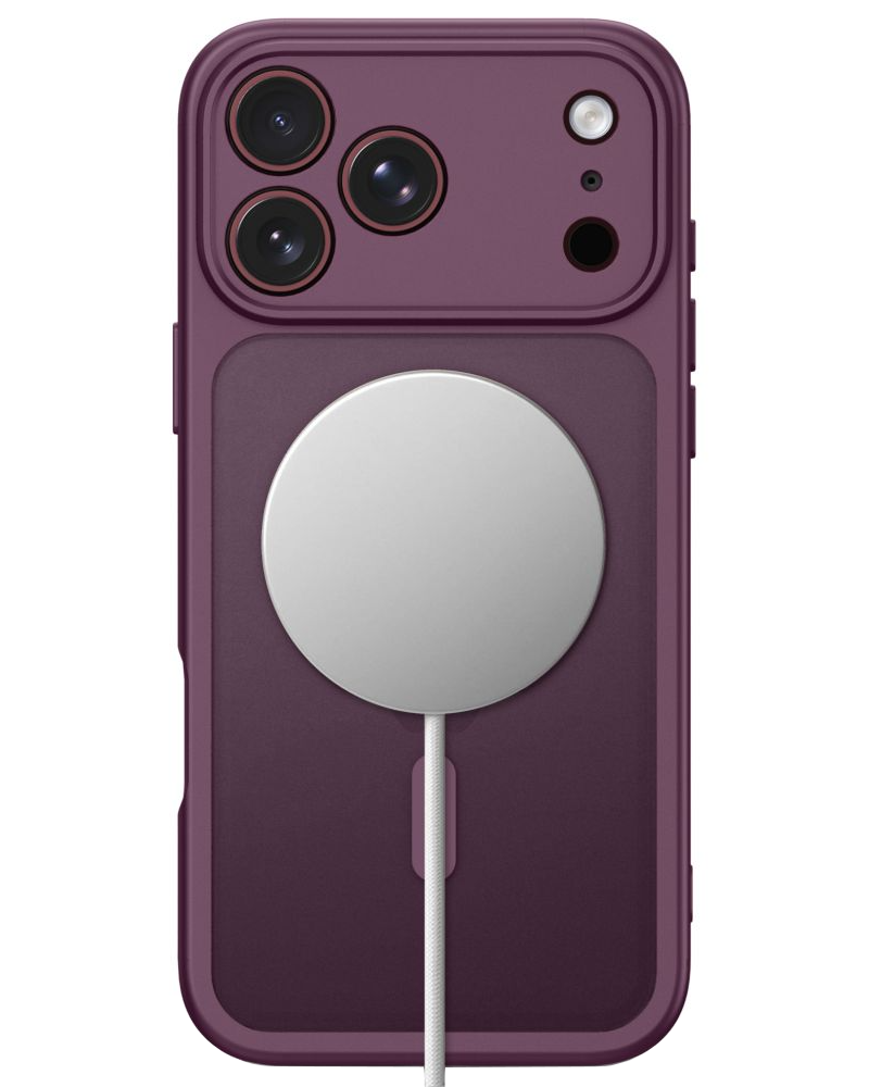 MagSafe-Hülle für Apple iPhone 18 Pro Max / 17 Pro Max, Tech-Protect, BasicMag, Mattes Burgunderrot