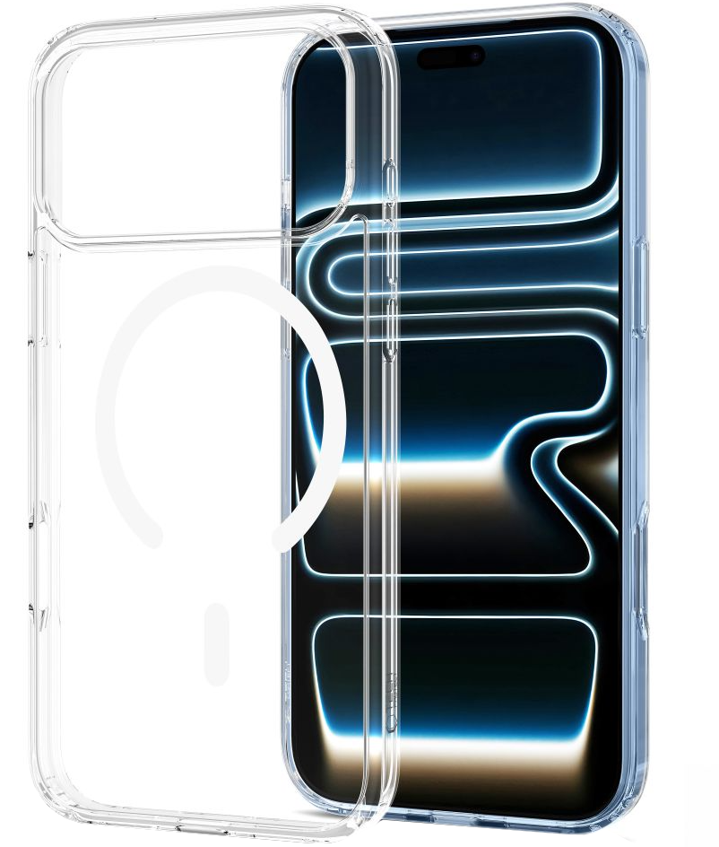 Coque MagSafe pour Apple iPhone 18 Pro / 17 Pro, Tech-Protect, Flexair Hybrid avec protecteur d'écran, Transparente