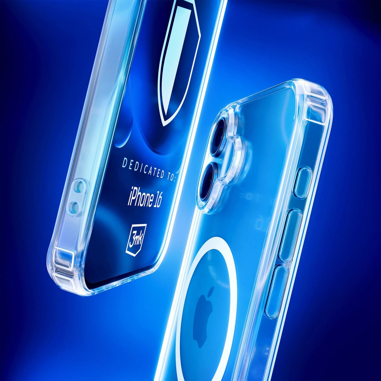 Custodia MagSafe per Apple iPhone 16 Plus, 3MK, MagCase, MagCase, Trasparente