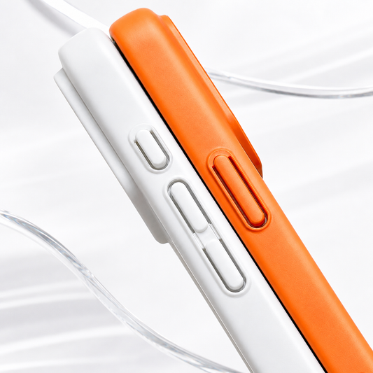 MagSafe-Hülle für Apple iPhone 17 Pro Max, OEM, Genuine Glass, Orange