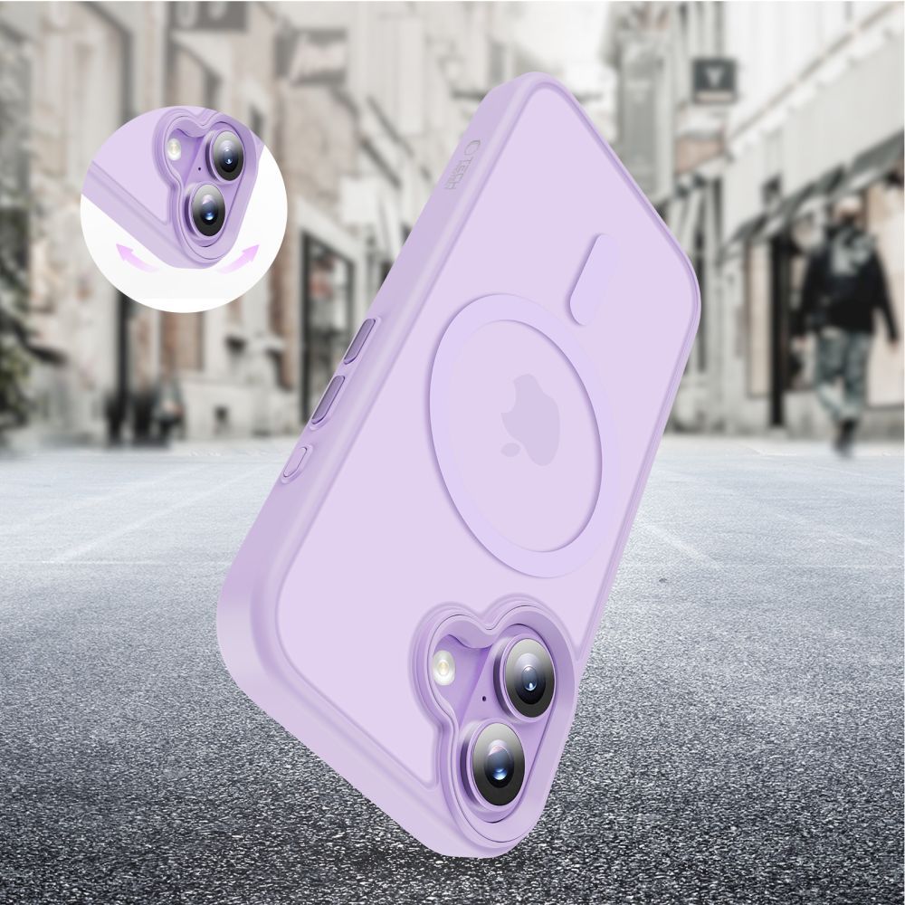 Custodia MagSafe per Apple iPhone 17, Tech-Protect, Magmat, Viola Opaco