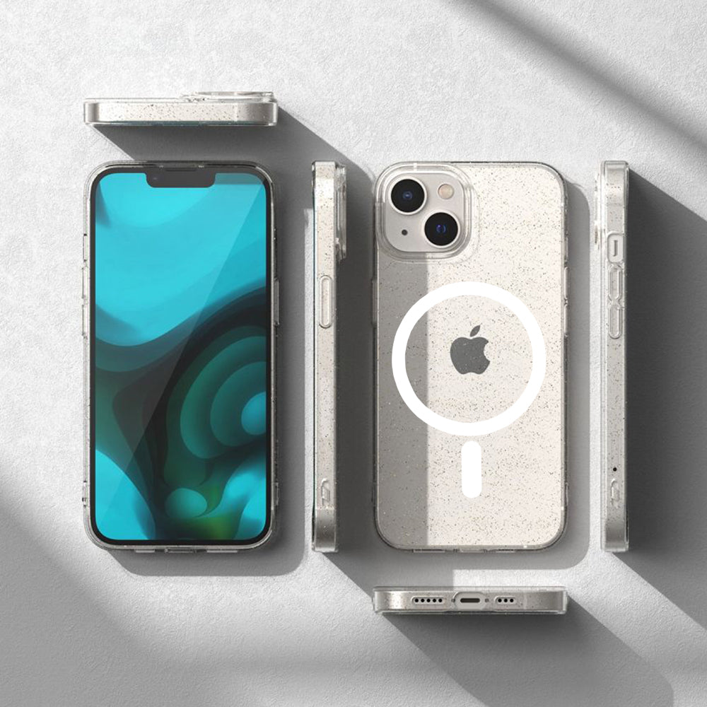 Custodia MagSafe per Apple iPhone 11 Pro, Techsuit, SparkleSkin, Trasparente