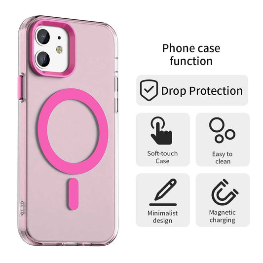 MagSafe-Hülle für Apple iPhone 12 / 12 Pro, Techsuit, CandyCase, Rosa