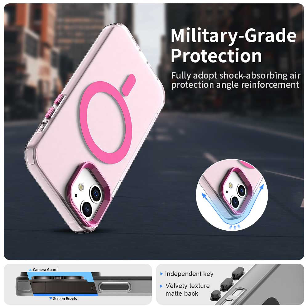 Coque MagSafe pour Apple iPhone 12 / 12 Pro, Techsuit, CandyCase, Rose