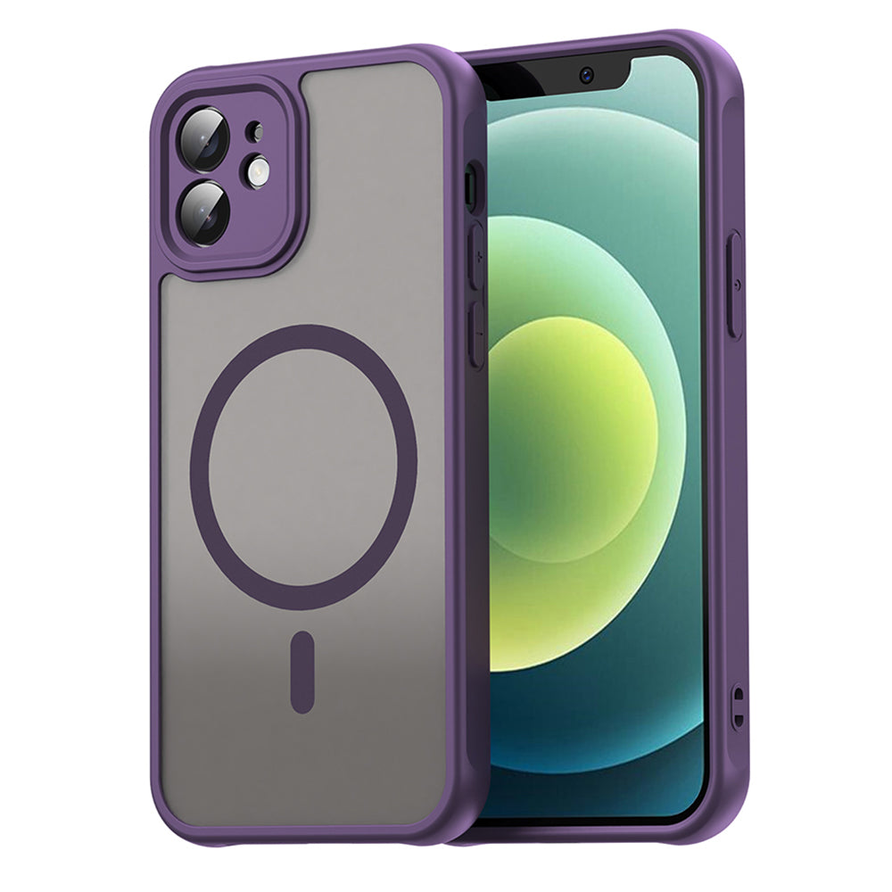 Coque MagSafe pour Apple iPhone 12, Techsuit, HaloFrost II, Violet