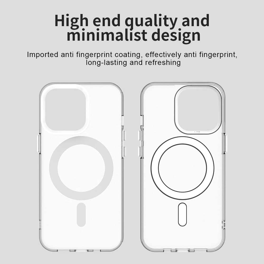 Custodia MagSafe per Apple iPhone 13 Pro, Techsuit, CandyCase, Bianca