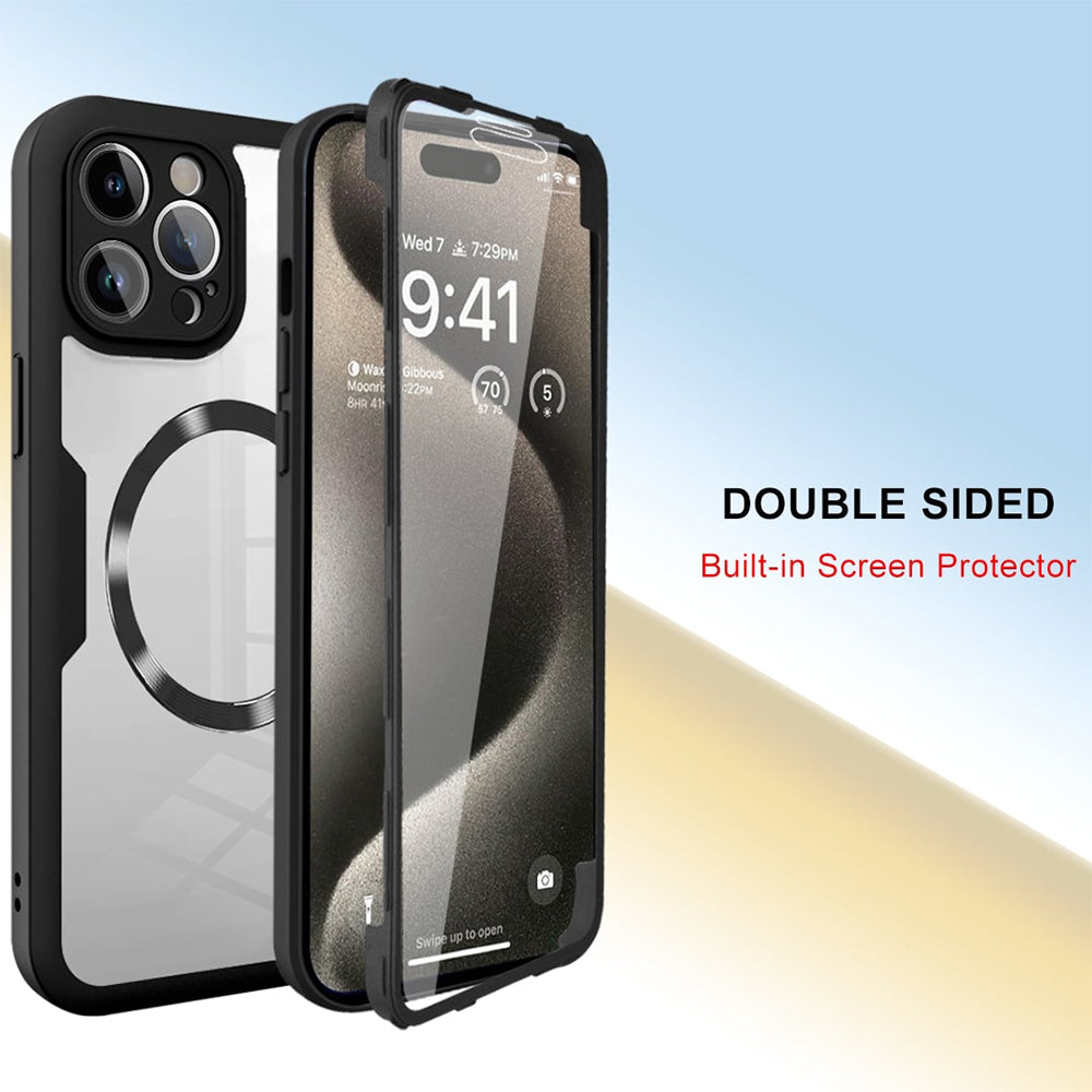 Custodia MagSafe per Apple iPhone 13 Pro, Techsuit, ColorVerse 360, Viola