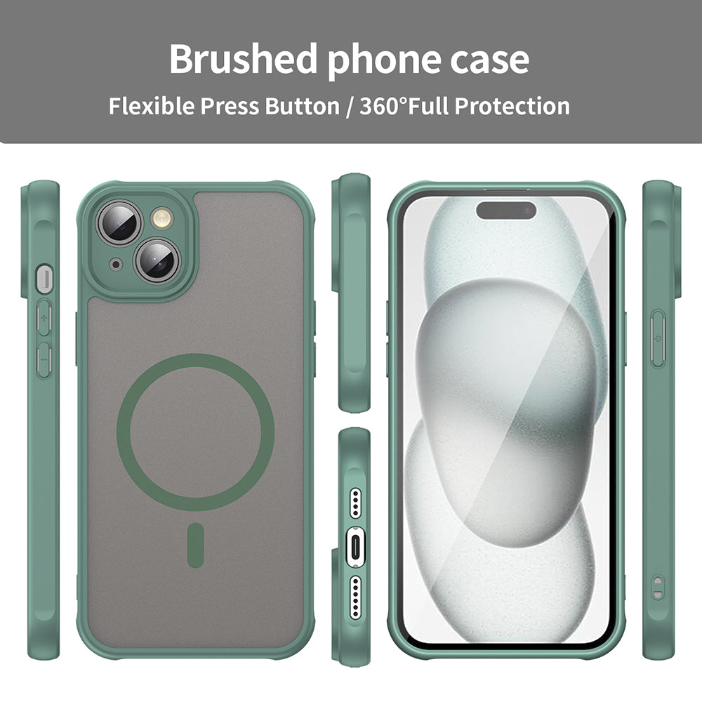 Custodia MagSafe per Apple iPhone 14 Plus, Techsuit, HaloFrost II, Verde