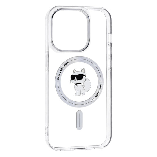 Custodia MagSafe per Apple iPhone 14 Pro Max, Karl Lagerfeld, IML Choupette, Trasparente