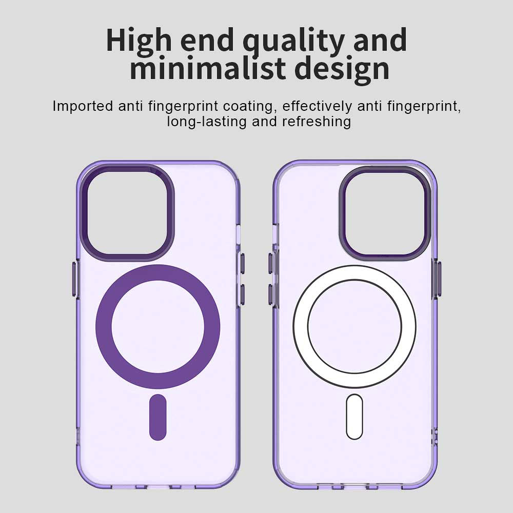 Coque MagSafe pour Apple iPhone 14 Pro, Techsuit, CandyCase, Violet