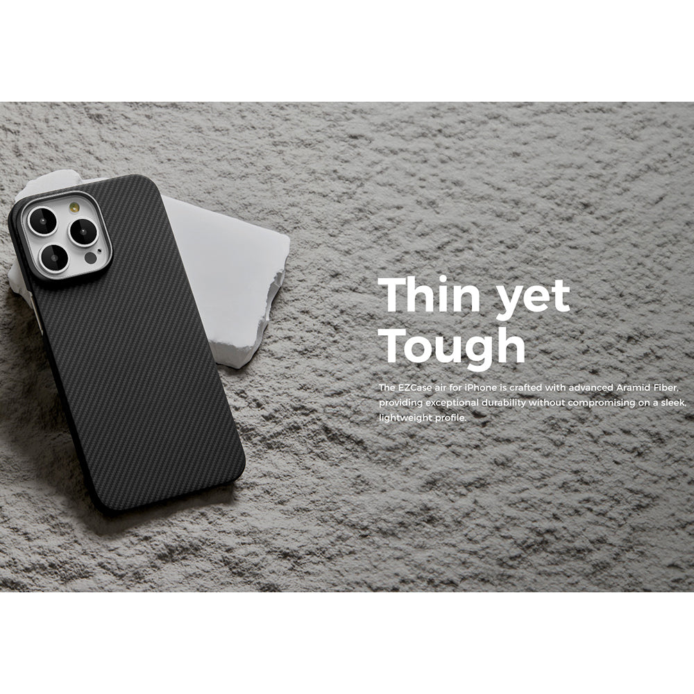 MagSafe Hülle für Apple iPhone 15, Edizard, Air, Schwarz