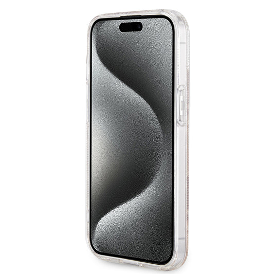 Custodia MagSafe per Apple iPhone 15, Guess, IML Gcube, Marrone