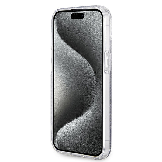 Custodia MagSafe per Apple iPhone 15, Guess, IML Gcube, Nera