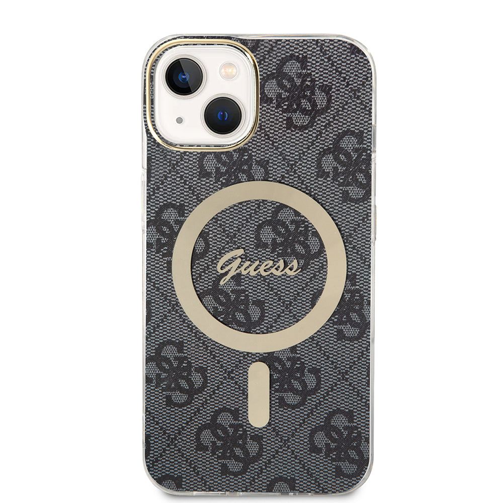 Étui MagSafe pour Apple iPhone 15 Plus, Guess, IML 4G, Noir