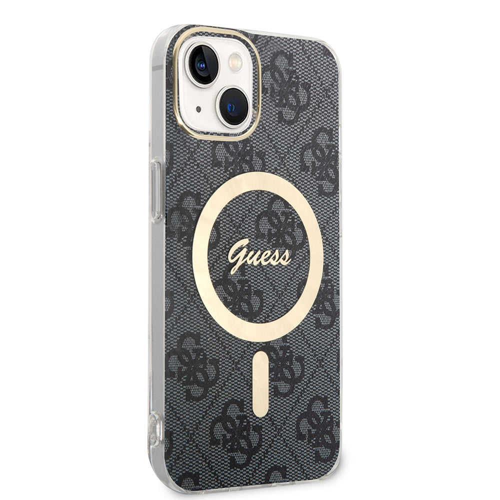 Étui MagSafe pour Apple iPhone 15 Plus, Guess, IML 4G, Noir