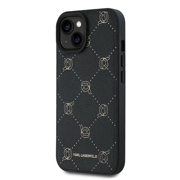 Custodia MagSafe per Apple iPhone 15 Plus, Karl Lagerfeld, Karl's Head, Nera