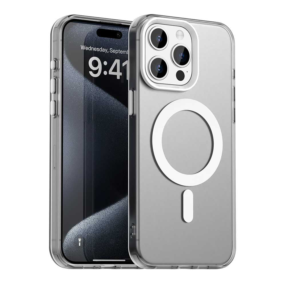 Coque MagSafe pour Apple iPhone 15 Pro Max, Techsuit, CandyCase, Blanche