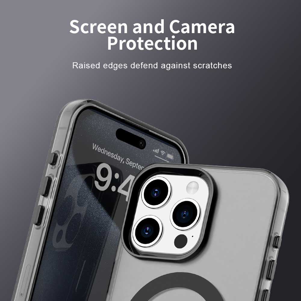 Custodia MagSafe per Apple iPhone 15 Pro Max, Techsuit, CandyCase, Nera
