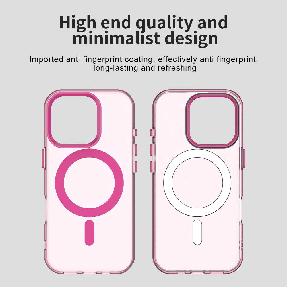 Coque MagSafe pour Apple iPhone 15 Pro Max, Techsuit, CandyCase, Rose