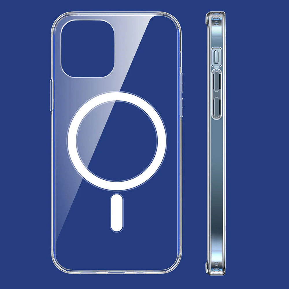 Custodia MagSafe per Apple iPhone 15 Pro Max, Techsuit, Pro, Trasparente