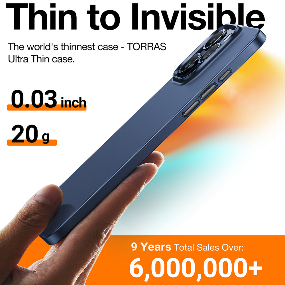 Custodia MagSafe per Apple iPhone 15 Pro Max, Torras, OriginFit, Blu navy