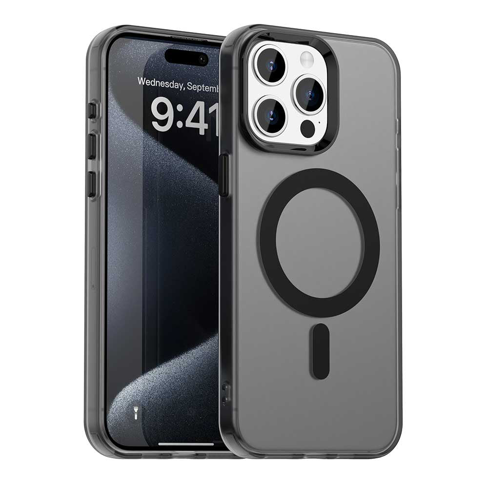 Custodia MagSafe per Apple iPhone 15 Pro, Techsuit, CandyCase, Nera