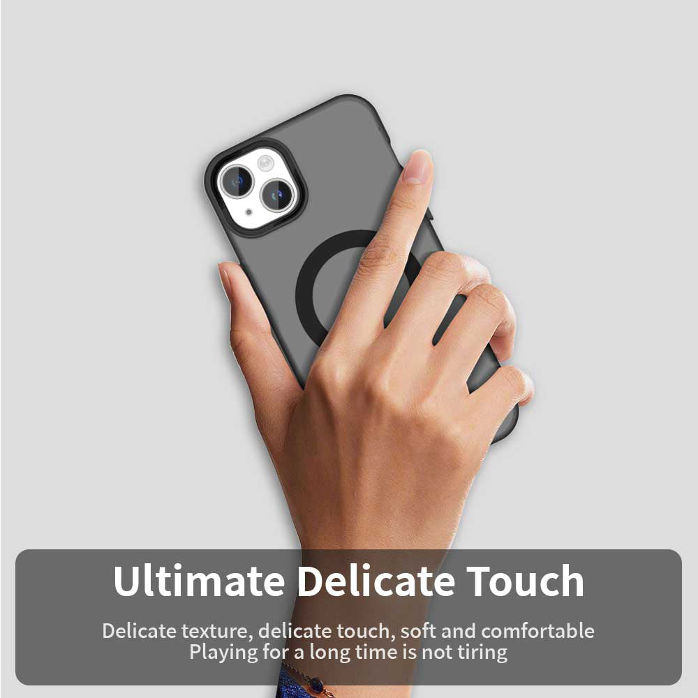 Coque MagSafe pour Apple iPhone 15, Techsuit, CandyCase, Noire
