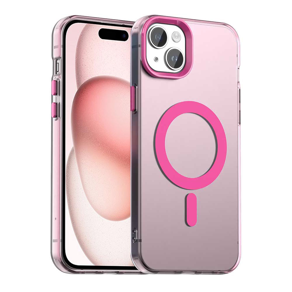 Custodia MagSafe per Apple iPhone 15, Techsuit, CandyCase, Rosa