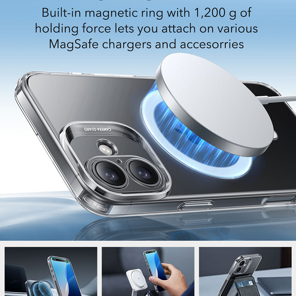 Coque MagSafe pour Apple iPhone 16, ESR, Zero, Transparente