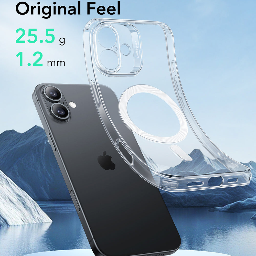 Coque MagSafe pour Apple iPhone 16, ESR, Zero, Transparente