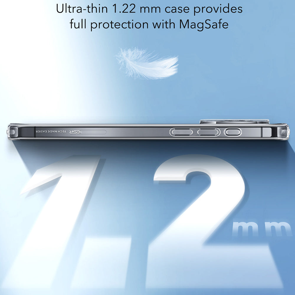Coque MagSafe pour Apple iPhone 16, ESR, Zero, Transparente