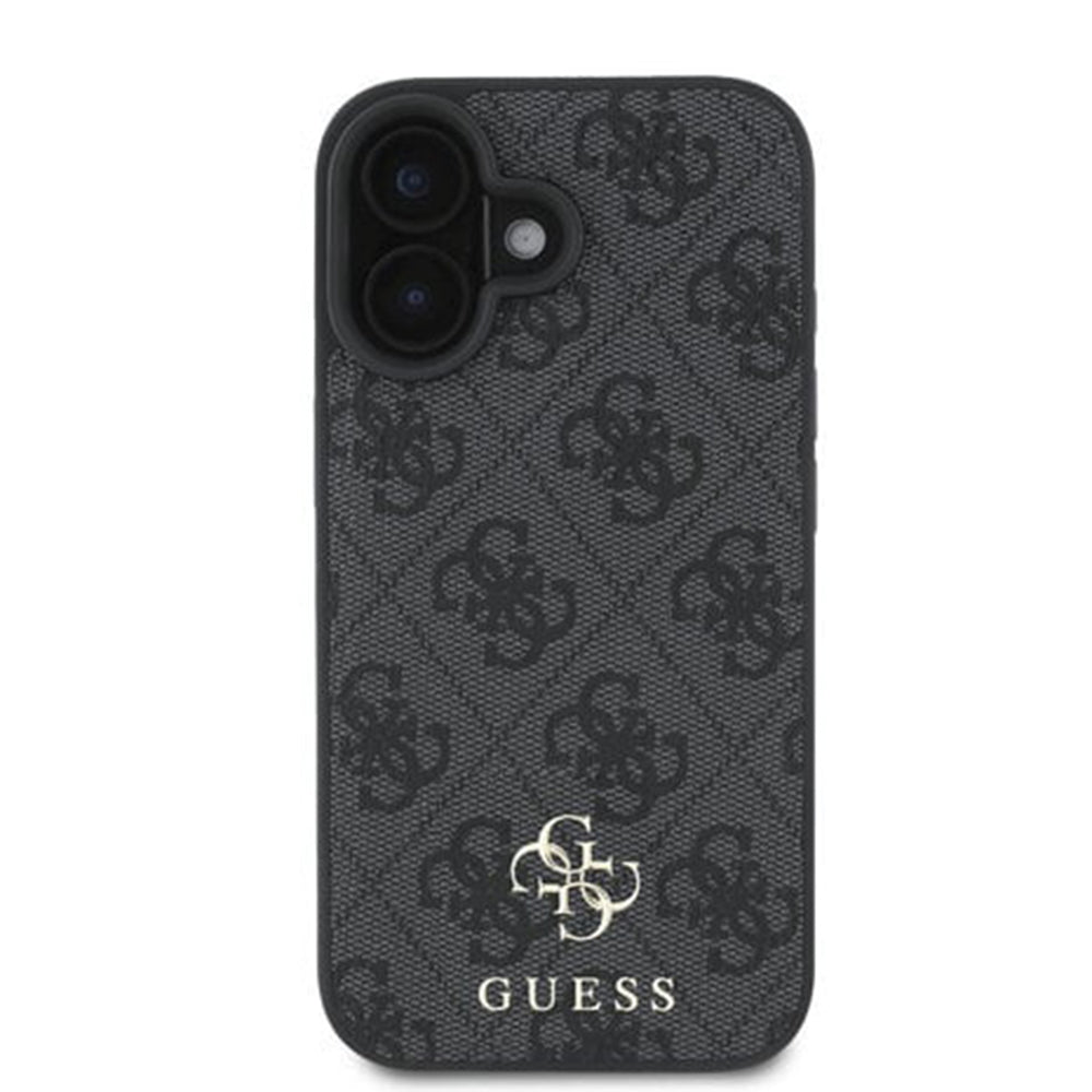 Custodia MagSafe per Apple iPhone 16, Guess, 4G Classic, Nera