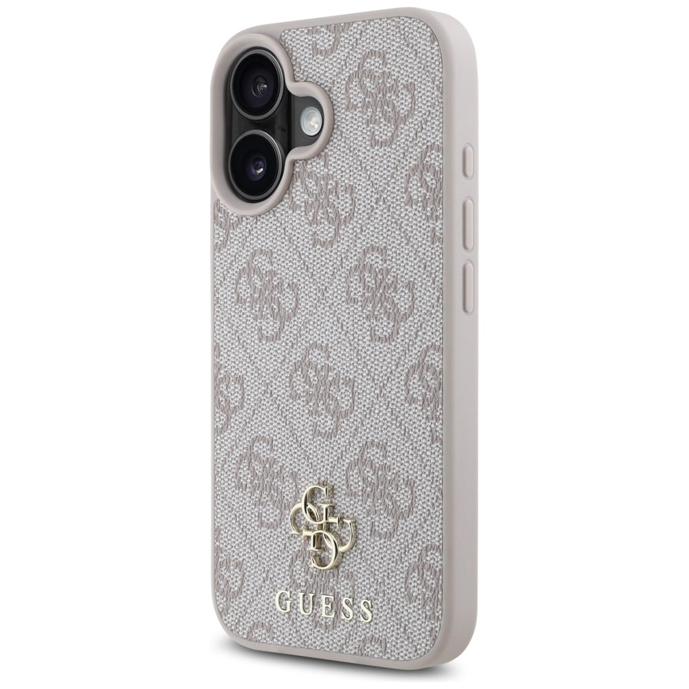 Custodia MagSafe per Apple iPhone 16, Guess, 4G Small and Classic Logo, Rosa