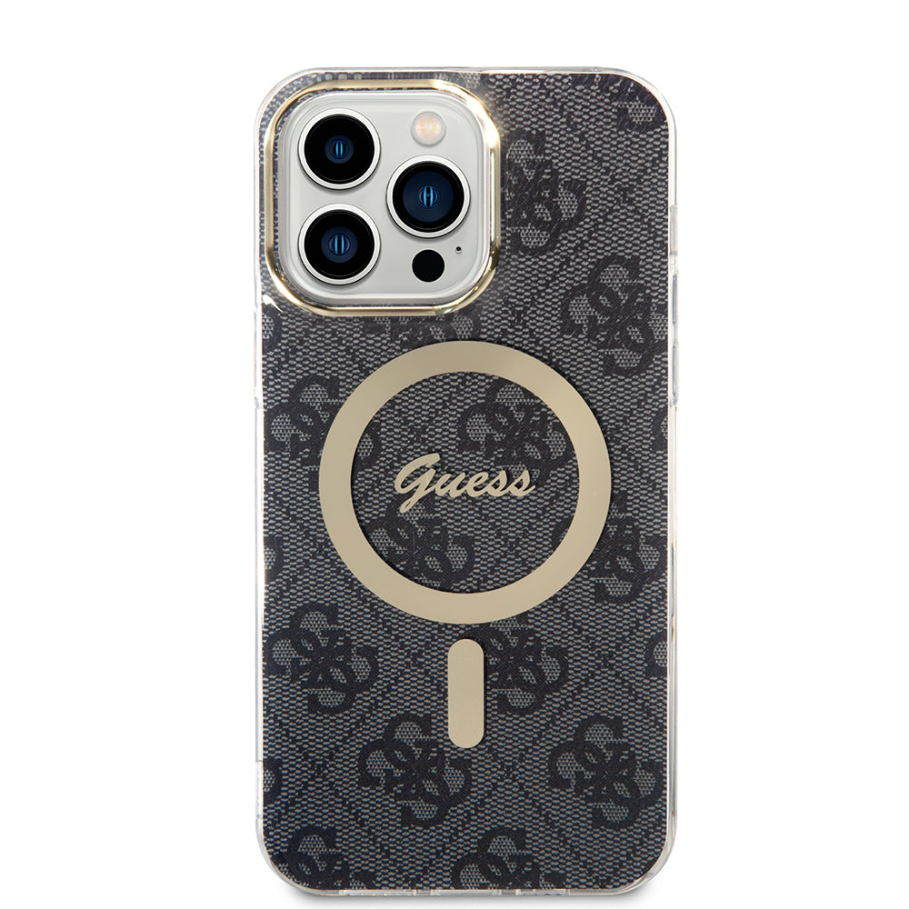 Étui MagSafe pour Apple iPhone 16, Guess, IML 4G, Noir