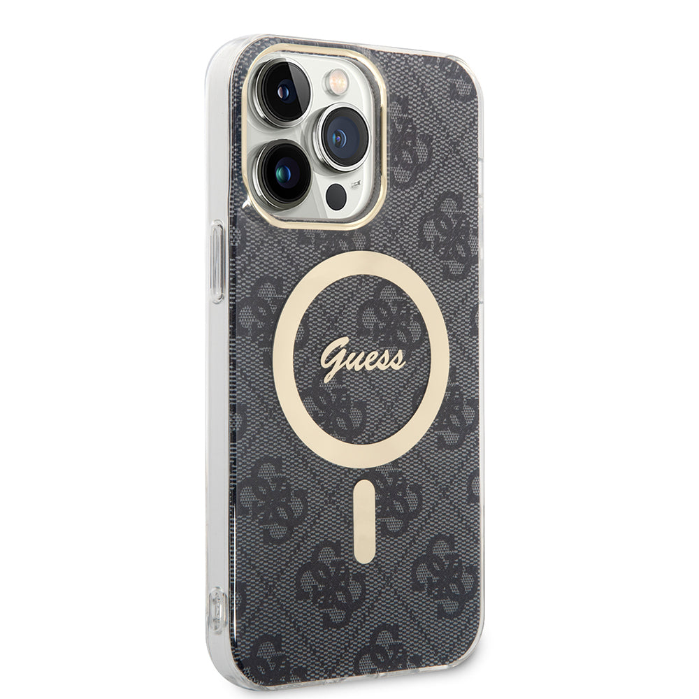 Étui MagSafe pour Apple iPhone 16, Guess, IML 4G, Noir