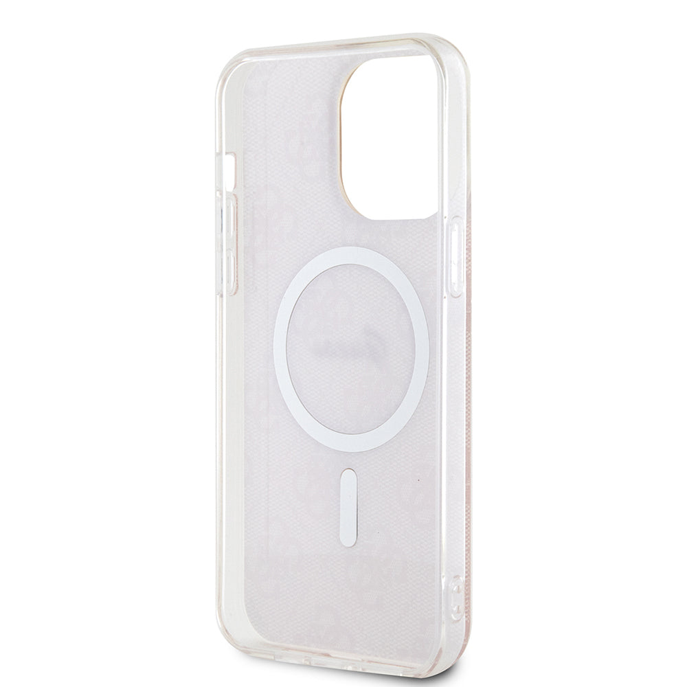 Coque MagSafe pour Apple iPhone 16, Guess, IML 4G, Rose
