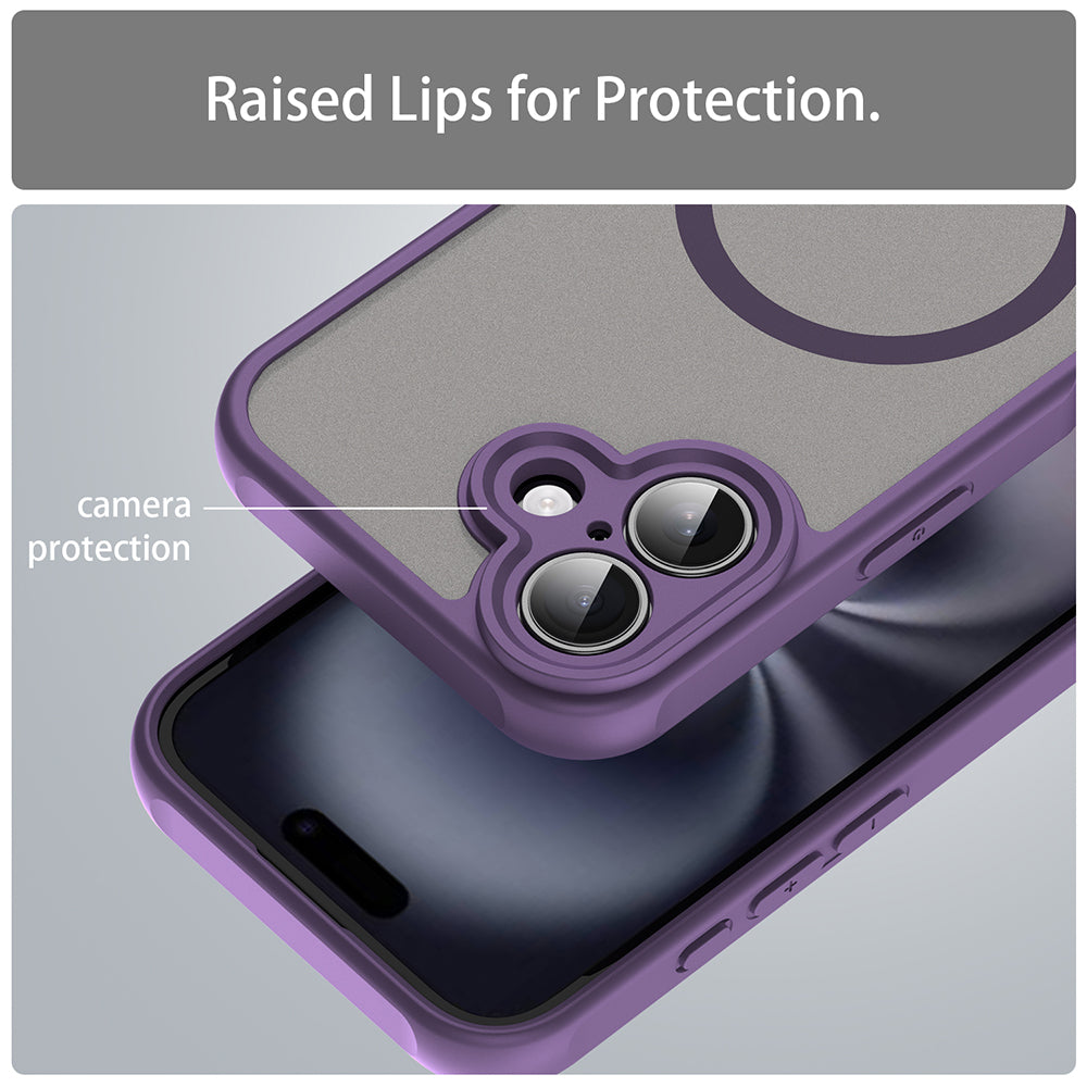 Coque MagSafe pour Apple iPhone 16 Plus, Techsuit, HaloFrost II, Violet