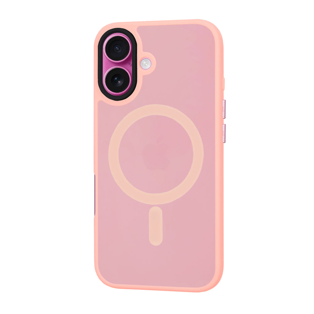 Coque MagSafe pour Apple iPhone 16 Plus, Techsuit, HaloFrost, Rose