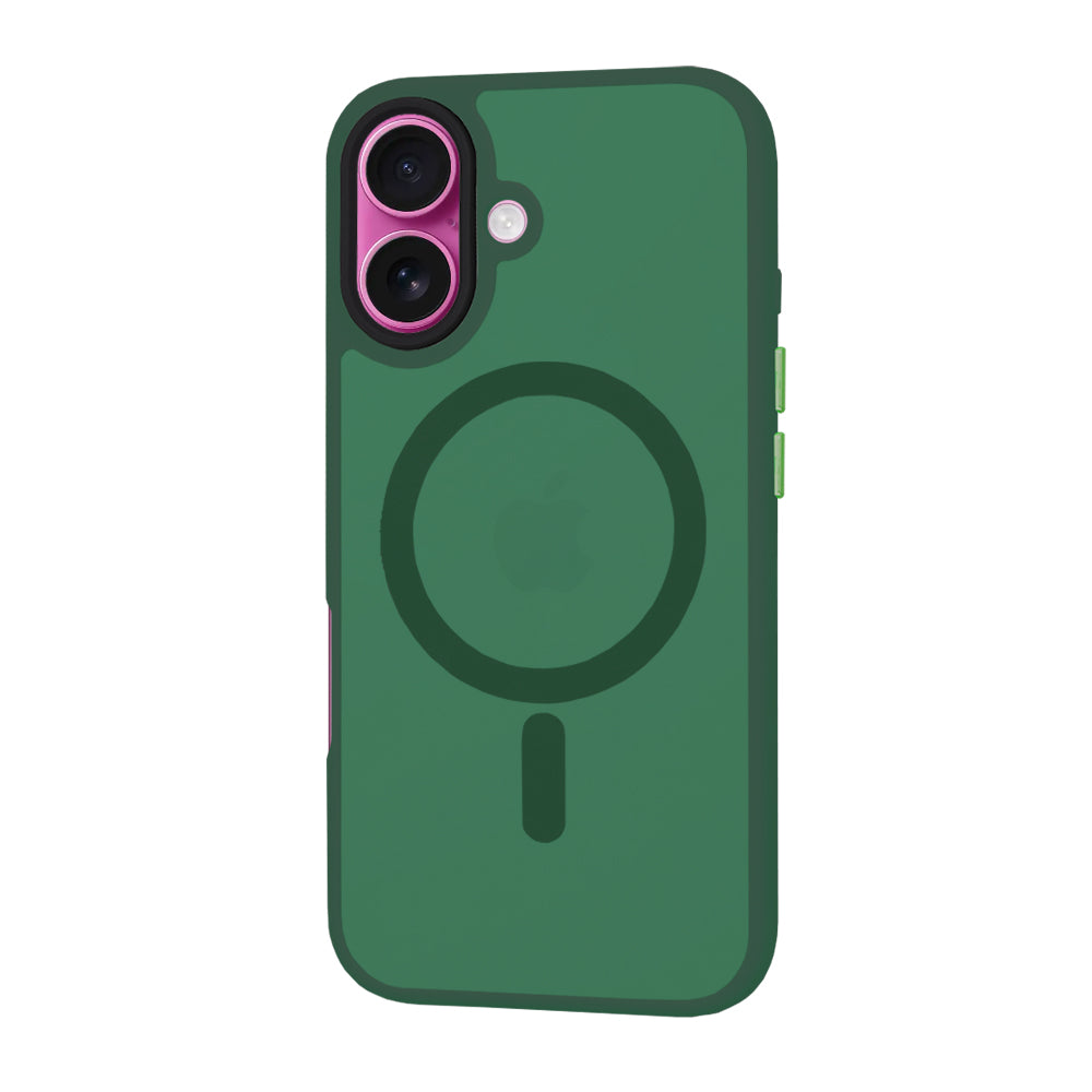 Custodia MagSafe per Apple iPhone 16 Plus, Techsuit, HaloFrost, Verde