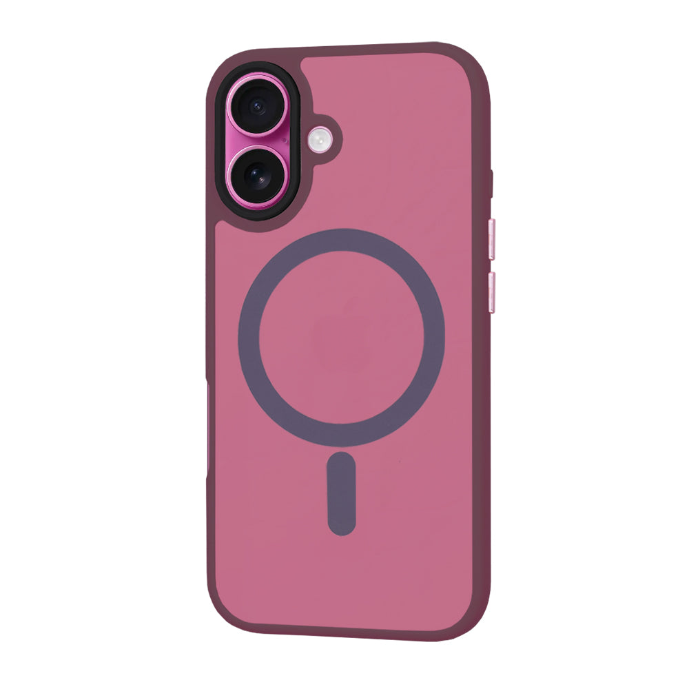 Custodia MagSafe per Apple iPhone 16 Plus, Techsuit, HaloFrost, Vinaccia