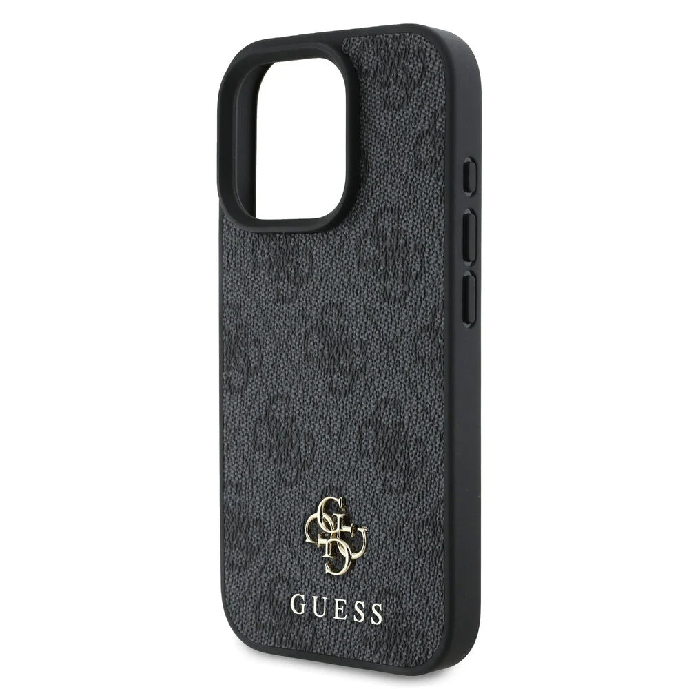 Housse MagSafe pour Apple iPhone 16 Pro, Guess, 4G Classic, Noire