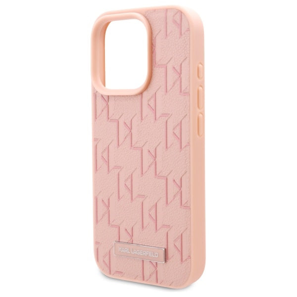 Custodia MagSafe per Apple iPhone 16 Pro, Karl Lagerfeld, Hot Stamp, Rosa