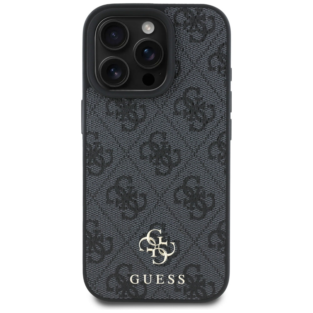 Custodia MagSafe per Apple iPhone 16 Pro Max, Guess, 4G Small and Classic Logo, Nera
