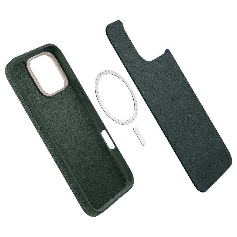 Custodia MagSafe per Apple iPhone 16 Pro Max, Spigen, Cyrill Kajuk, Verde Satinato ACS08398